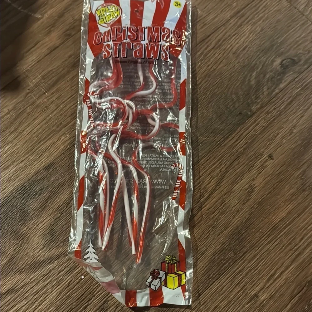 Red and White Christmas Straws